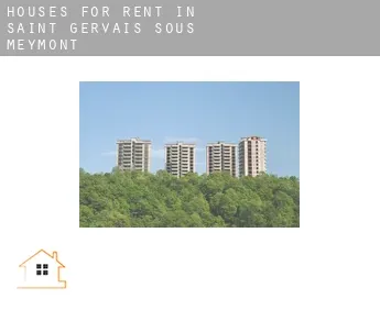 Houses for rent in  Saint-Gervais-sous-Meymont