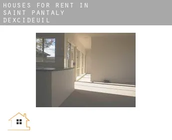 Houses for rent in  Saint-Pantaly-d'Excideuil
