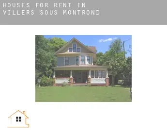 Houses for rent in  Villers-sous-Montrond