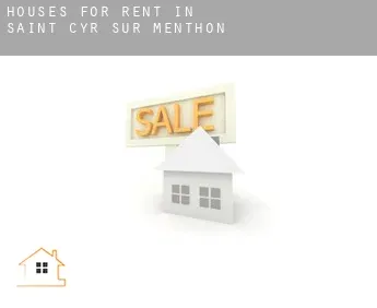 Houses for rent in  Saint-Cyr-sur-Menthon