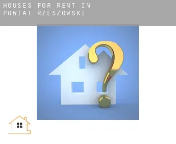 Houses for rent in  Powiat rzeszowski